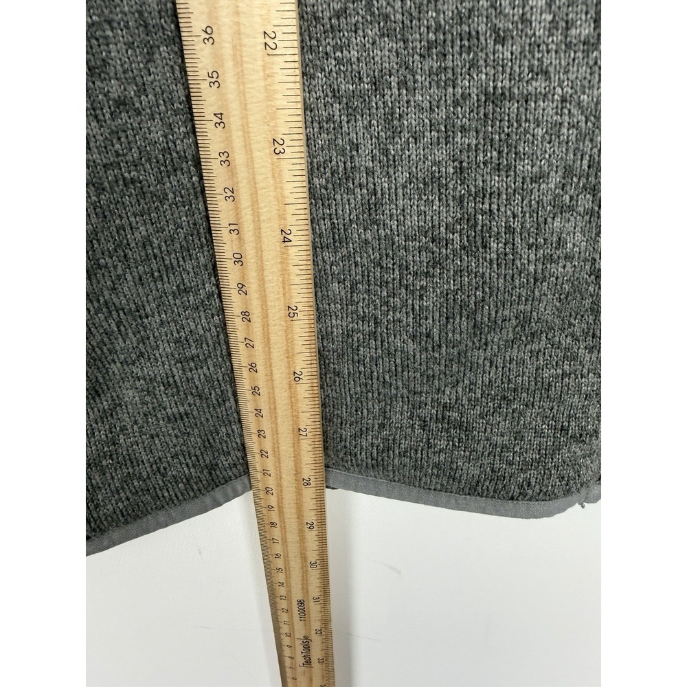 Duluth Trading Co Sweater Fleece Zip Up Vest Mens XL Gray Relaxed Fit Casual - Picture 3 of 5